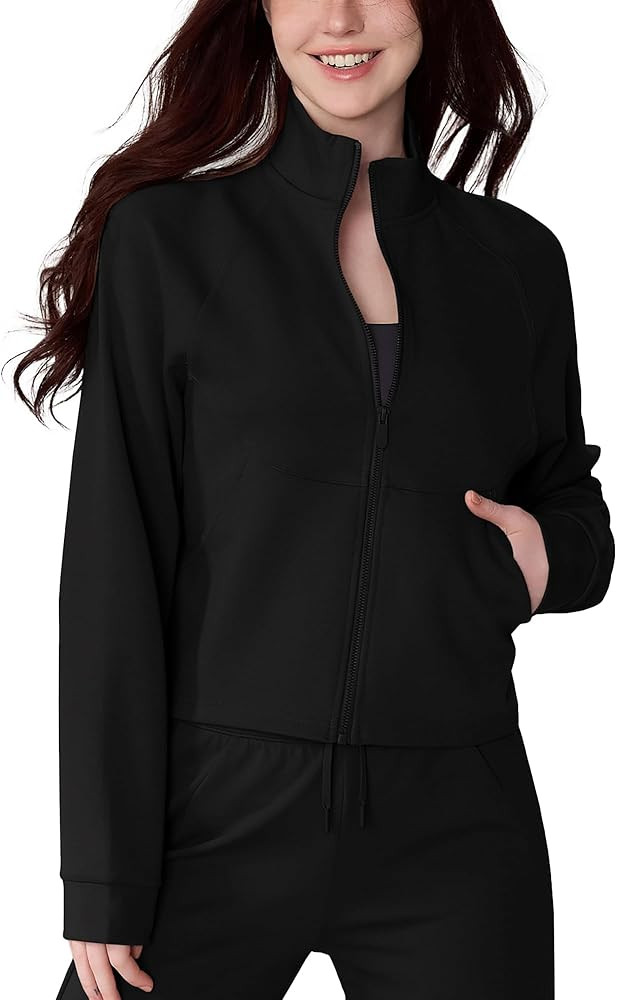 altiland Women's Full Zip Workout Running Yoga Scuba Jackets and Pants Set 2 Pieces Casual Outfit | Amazon (US)