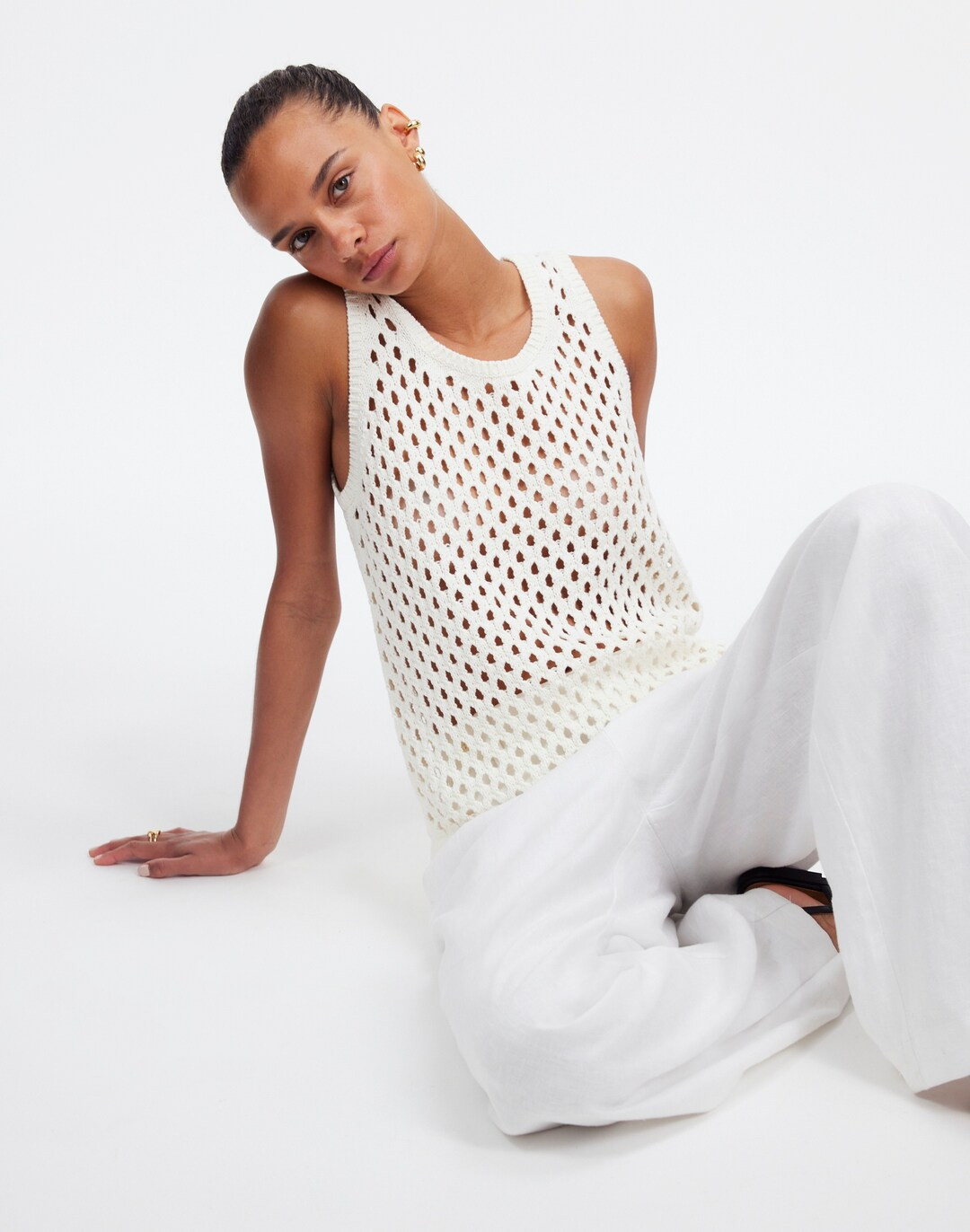 Open-Stitch Sweater Tank | Madewell