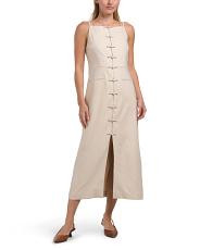 Linen Blend Beatrice Stretch Dress | TJ Maxx