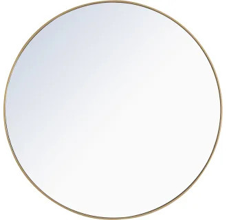 Eternity 48" Diameter Circular Beveled Metal Framed Bathroom Mirror | Build.com, Inc.