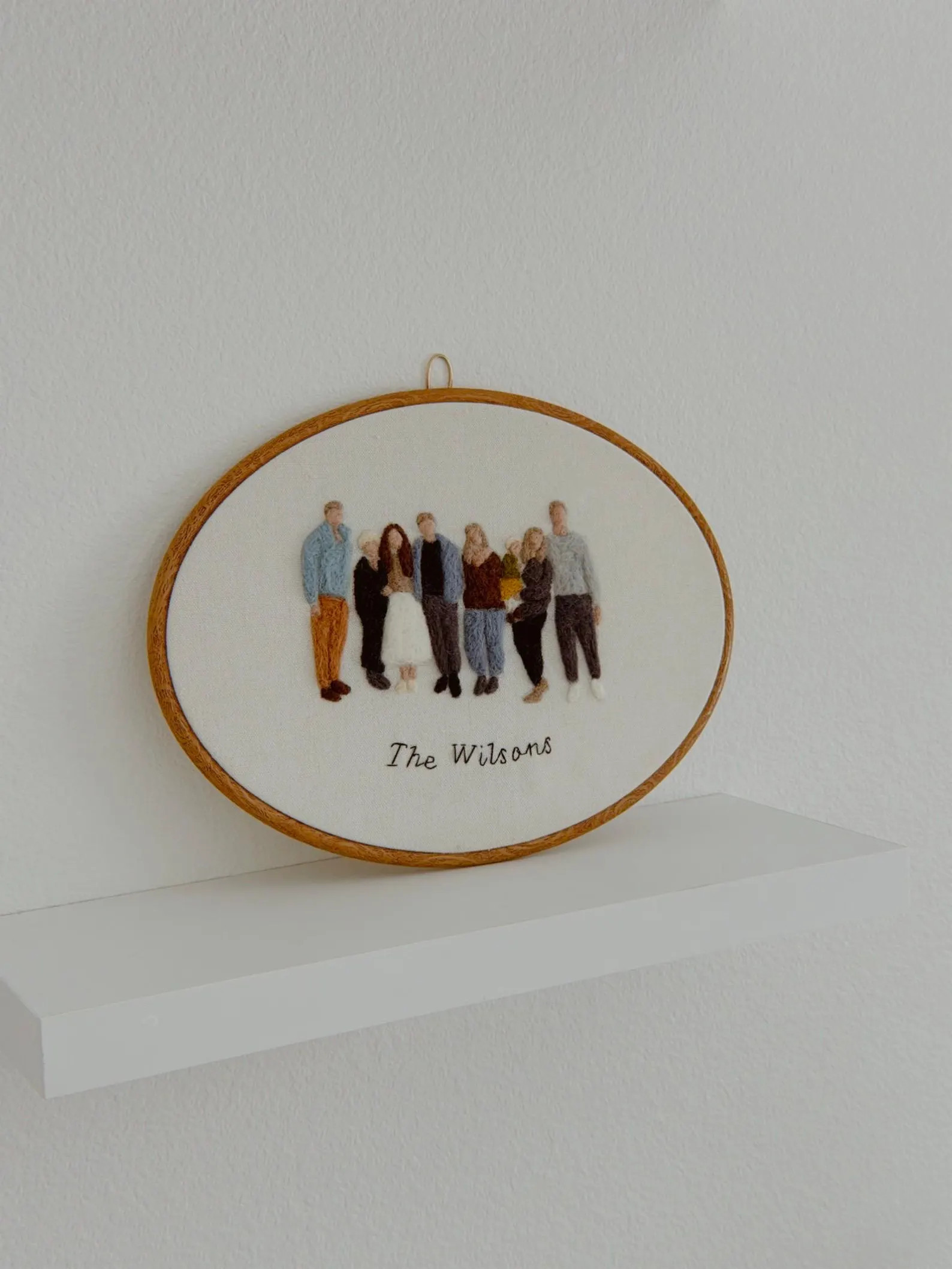 Custom Felted Wool Family Portrait | Etsy (Global)