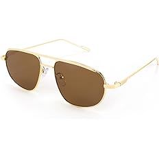 FEISEDY Small Retro Sunglasses Women Men 90s Vintage Trendy Gold Metal Frame Oval Sun Glasses B29... | Amazon (US)