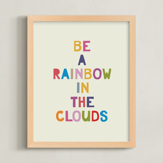 "Rainbow in a Cloud" - Open Edition Fine Art Print by Johanna McShan. | Minted
