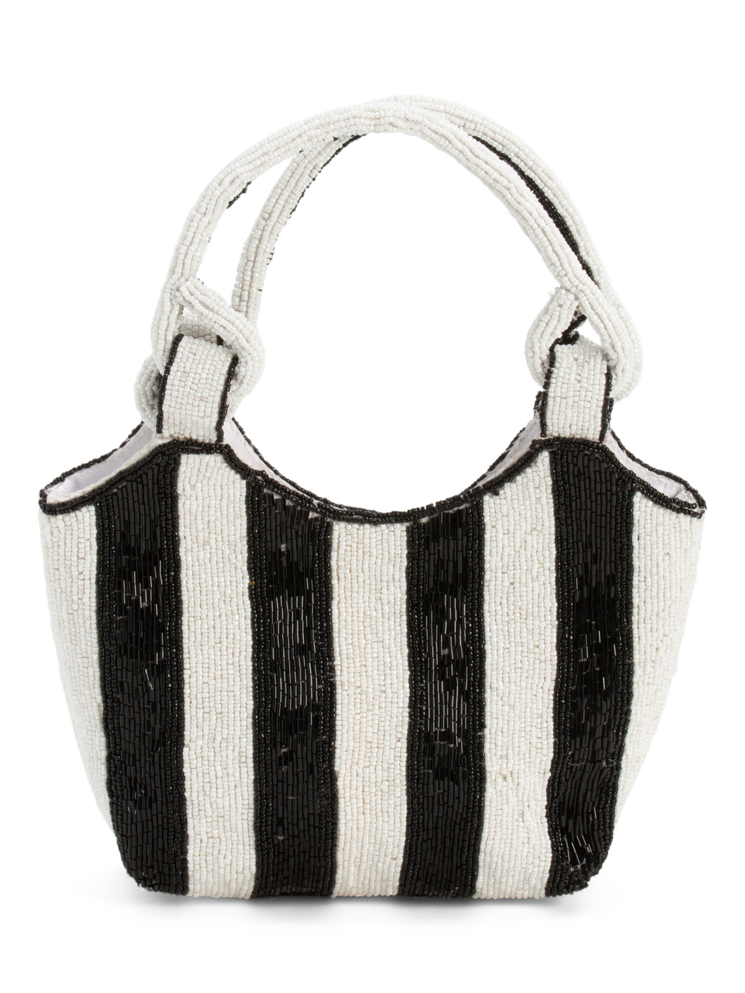 Beaded Striped Satchel | Marshalls