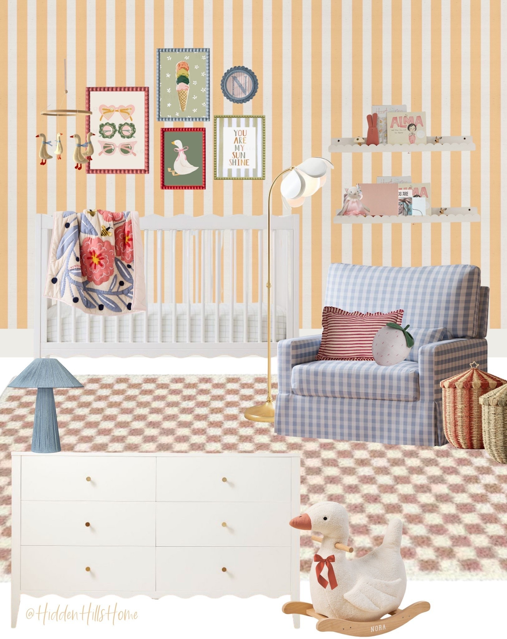 Nursery decor ideas! Cute nursery decor mood board, cute nursery ideas, baby girl, nursery rug, crib, glider #nursery

#LTKHome #LTKSaleAlert #LTKBaby