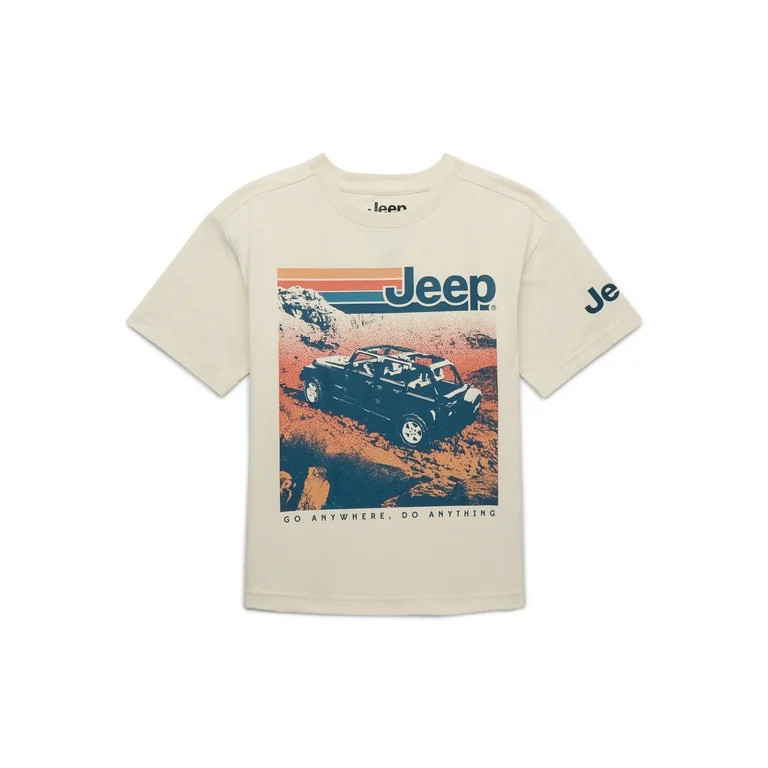 Jeep Boys Retro Tee with Short Sleeves, Sizes 4-18 | Walmart (US)