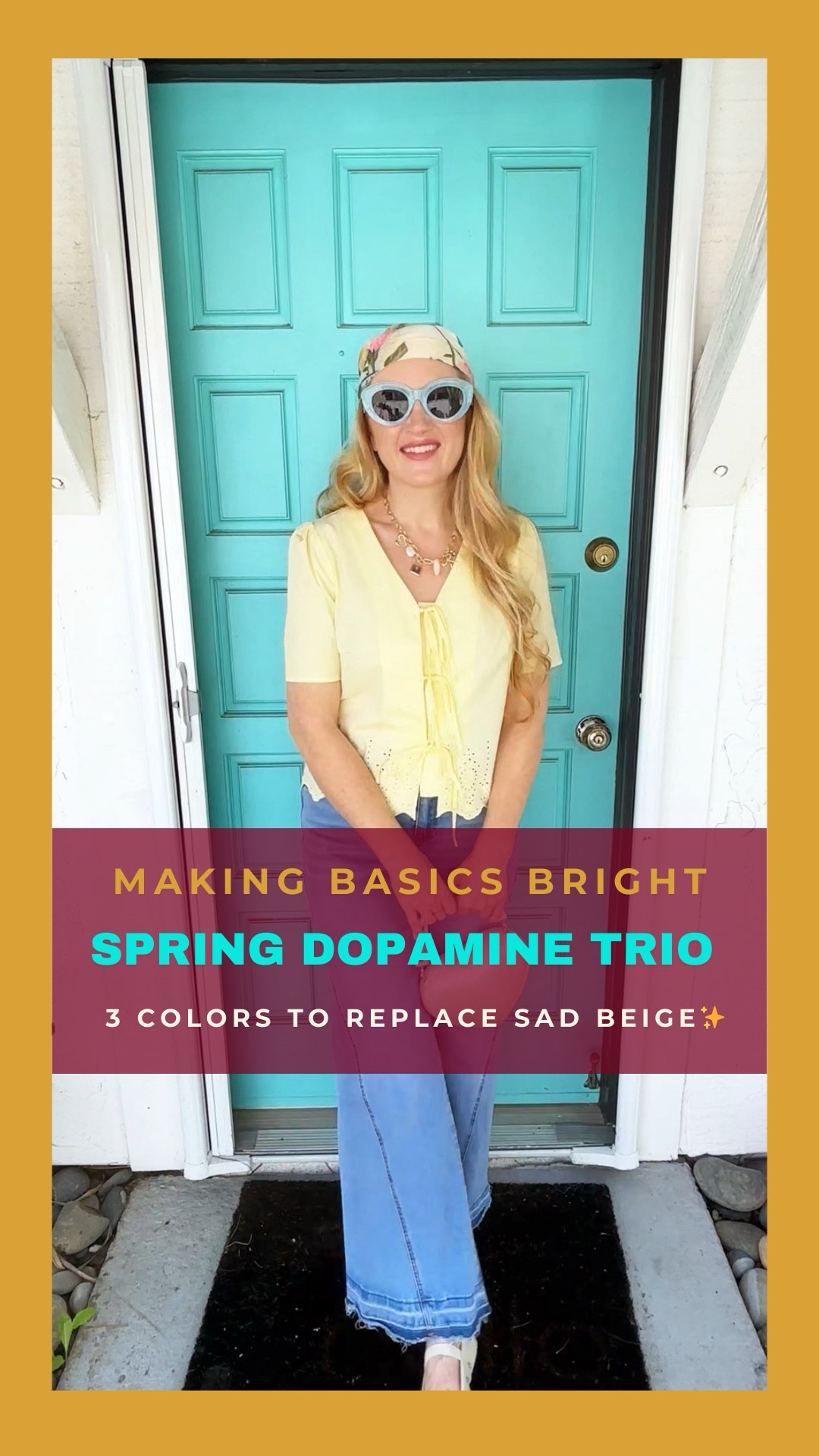 I’ve officially cracked the code for a colorful spring wardrobe that actually works together. This Butter Yellow, Coral Pink, and Soft Blue  allows you to mix and match every single piece without ever looking "busy."
Butter yellow is the breakout "neutral" of the season—it gives the same clean look as cream but with a massive hit of dopamine. 🧈 Pair it with soft blue for a crisp morning look, or petal pink for a soft, feminine glow.
Everything I used to build this "Anti-Sad Beige" capsule is linked below! 

✨ Sizing Note: wearing M in all tops and size 8 in all pants at 140 lbs and 5’7” for reference.

#LTKspring #ButterYellow #SpringCapsule #ColorfulBasics #MakingBeautyBright #AntiSadBeige #DopamineDressing

#LTKSpringSale #LTKmorningroutine #LTKootd