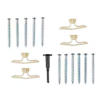 Rubbermaid FastTrack Garage 16 -Piece Satin Nickel Steel Multipurpose Hardware | Lowe's