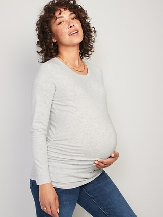 Maternity EveryWear Long-Sleeve Crew-Neck T-Shirt | Old Navy (US)