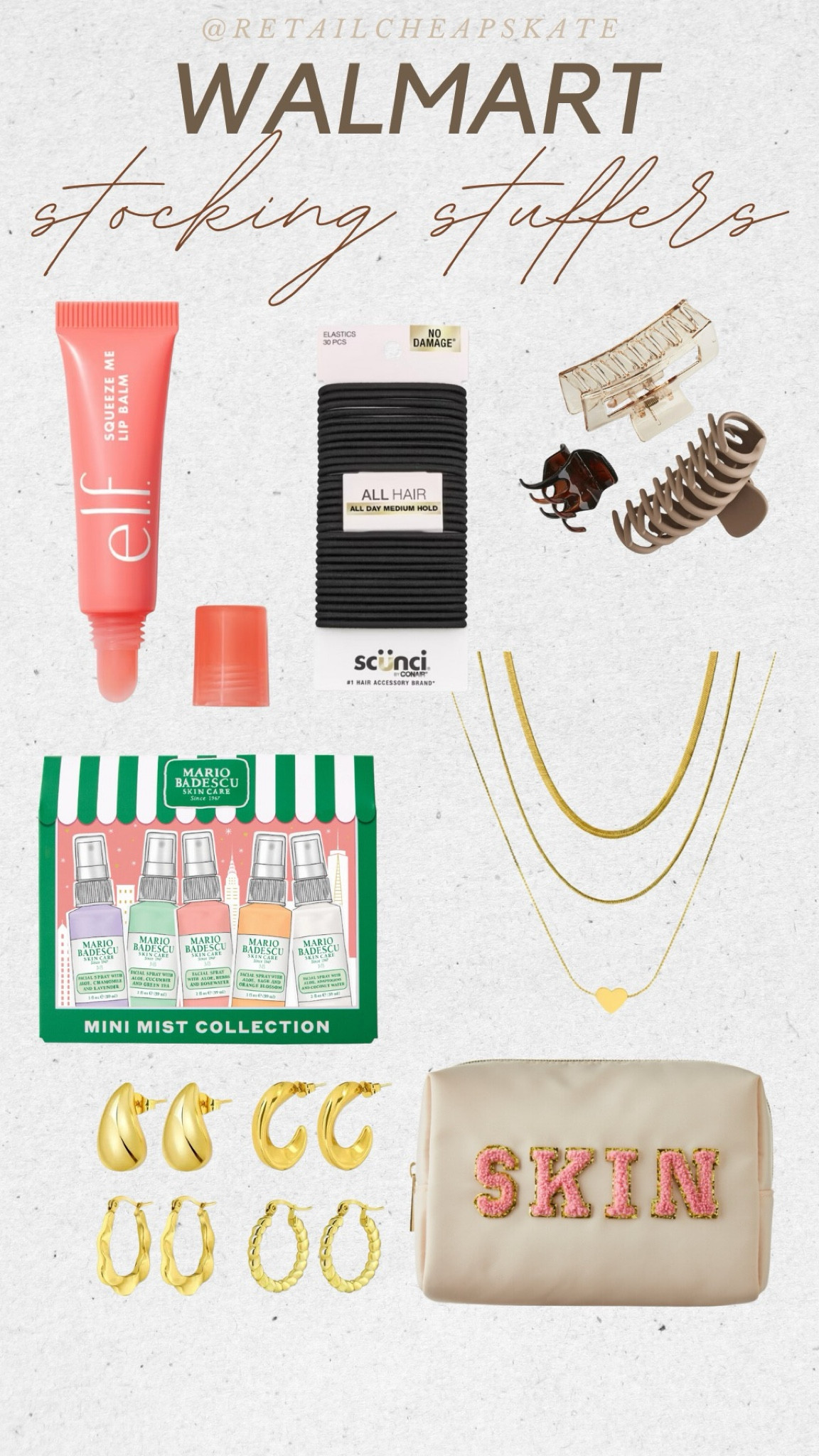 Stockings stuffers from Walmart for her! #WalmartPartner #WalmartGifts @Walmart @WalmartFashion

#LTKGiftGuide #LTKHoliday #LTKSeasonal