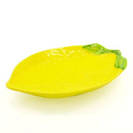 Yellow Lemon Platter 39x28cm | TK Maxx