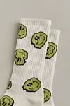 Warped Happy Face Print Crew Sock | Urban Outfitters (US and RoW)