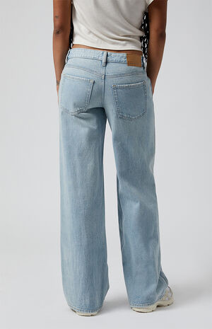 PacSun Casey Medium Indigo Low Rise Baggy Jeans | PacSun