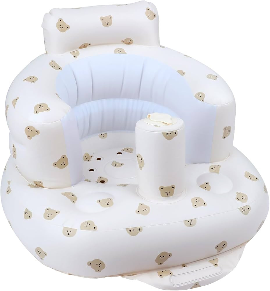 Baby Inflatable Seat with Suction Cups for Babies 3 Months & Up, Baby Floor Seats for Sitting Up ... | Amazon (US)