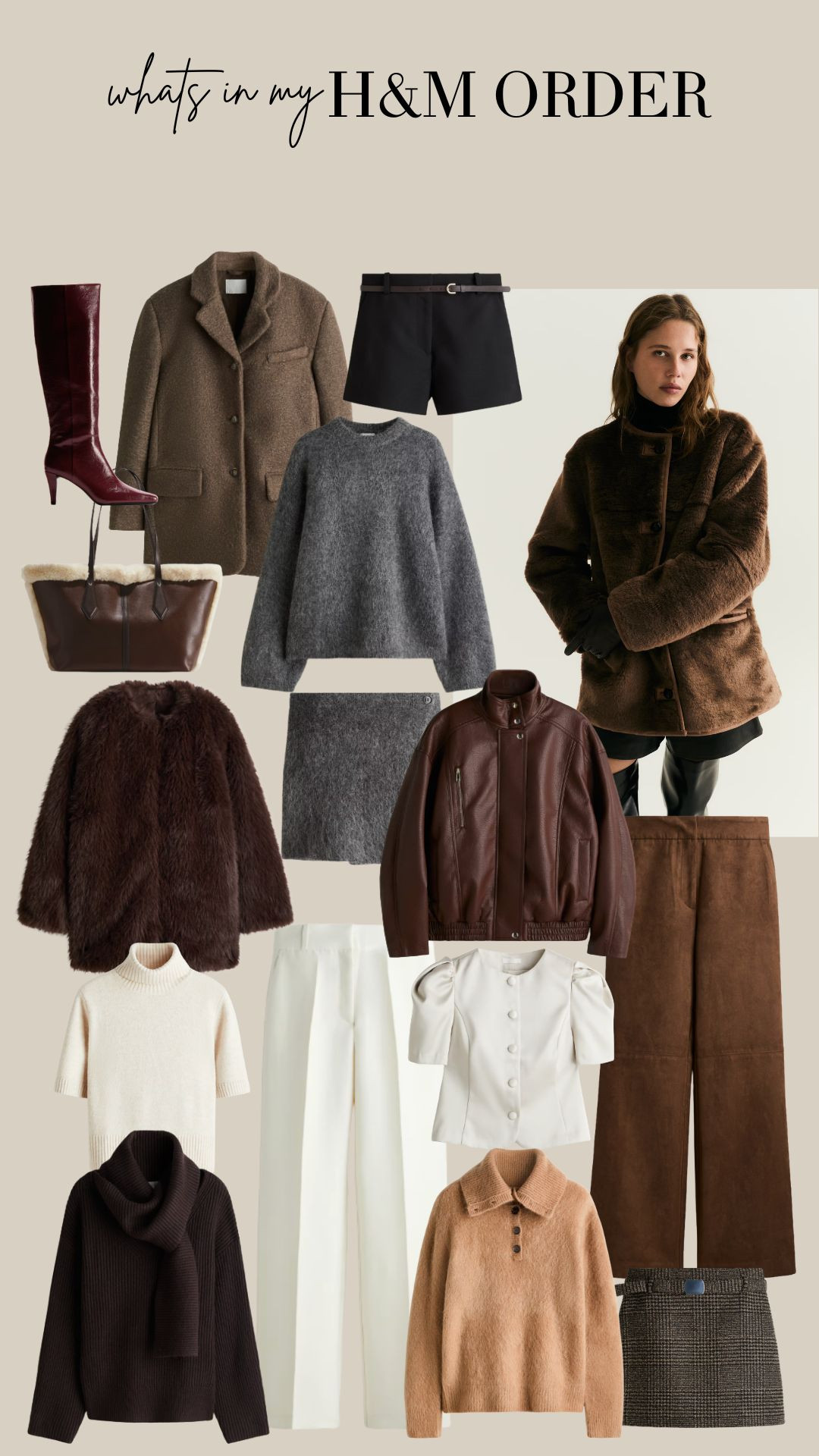 What's in my H&M Order! 🤎

Winter Fashion, Winter Style, Winter Outfit, Autumn Outfit, Autumn Style, Wool Coat, Jacket, Shearling Coat, Tailored Trousers, Scarf Coat, Knee High Boots, Coord Set 

#LTKuk #LTKautumn #LTKwinter