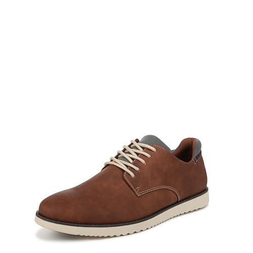 Dr. Scholl's Shoes Men's Sync Plain Toe Dress Casual Oxford, Dark Tan Smooth, 15 | Amazon (US)
