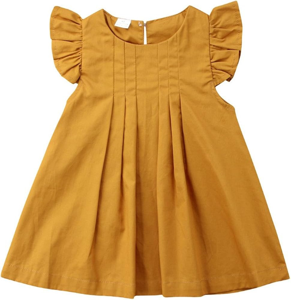 Zoiuytrg Baby Girl Summer Autumn Dress Kids Princess Party Tutu Dresses Clothes 0-5 Years | Amazon (US)