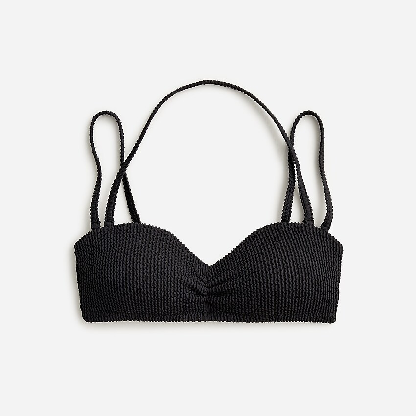 Scrunchie sweetheart bikini top | J. Crew US