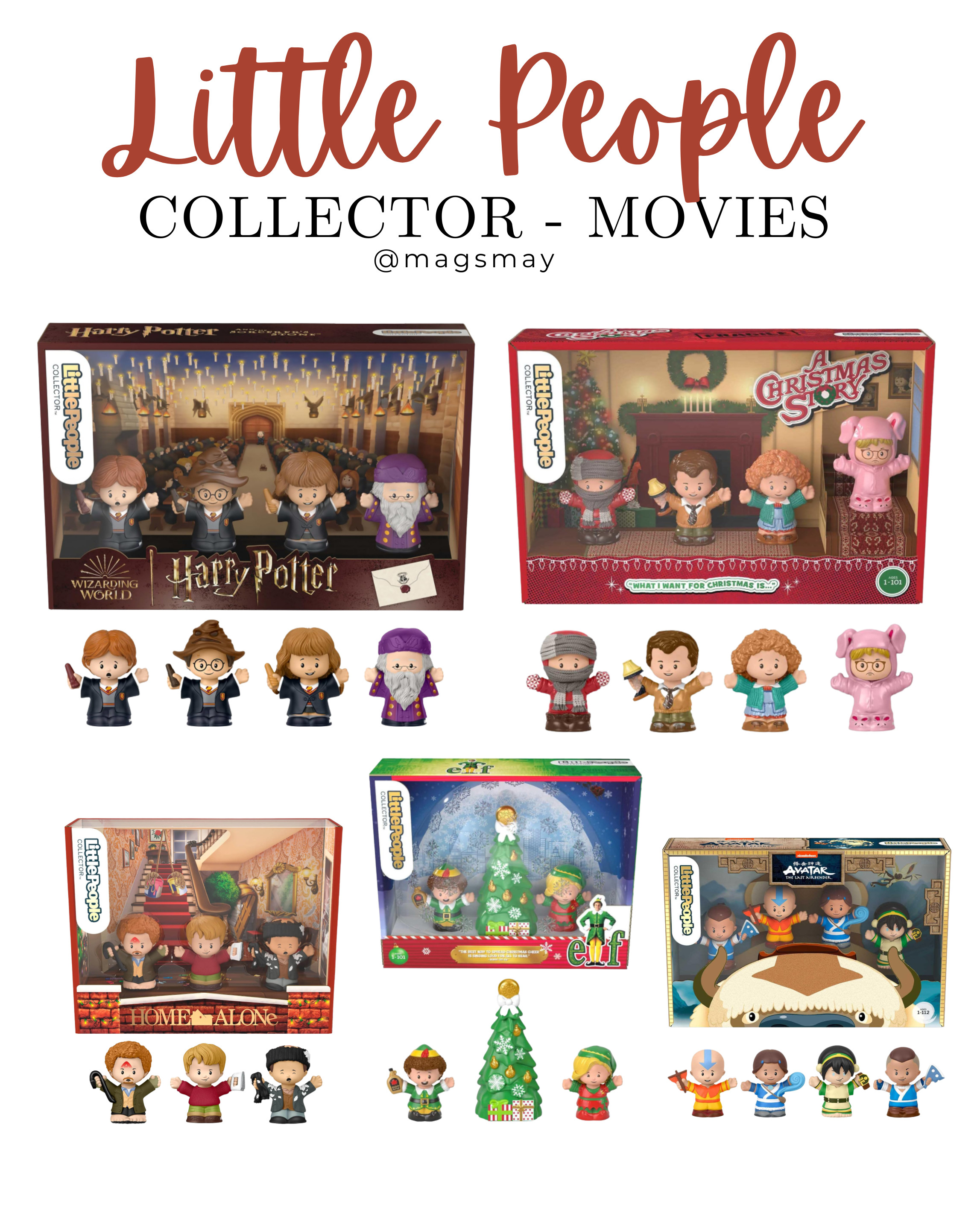 Harry Potter
A Christmas Story
Home Alone
Elf
Avatar
Vintage Little People

Fisher-Price Little People

Retro toy collection

Classic Little People toys

80s toys for adults

90s toys for adults

Nostalgic toy collection

Vintage toy display

Fisher Price retro toys

Little People collectors set
Gift for toy collectors

Nostalgic gifts for adults

Childhood throwback

Retro playroom decor

Vintage kids toys

Adult collectors toys

Fisher Price collector edition

80s/90s kid nostalgia

Home decor with toys

Fun gifts for millennials
Retro home decor

Playroom shelf styling

Toy shelfie ideas

Colorful vintage decor

Whimsical home decor

Collectible display ideas 

 #LTKOver40 #LTKHome #LTKFamily