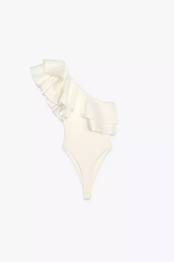 COMBINED ASYMMETRIC BODYSUIT | Zara US