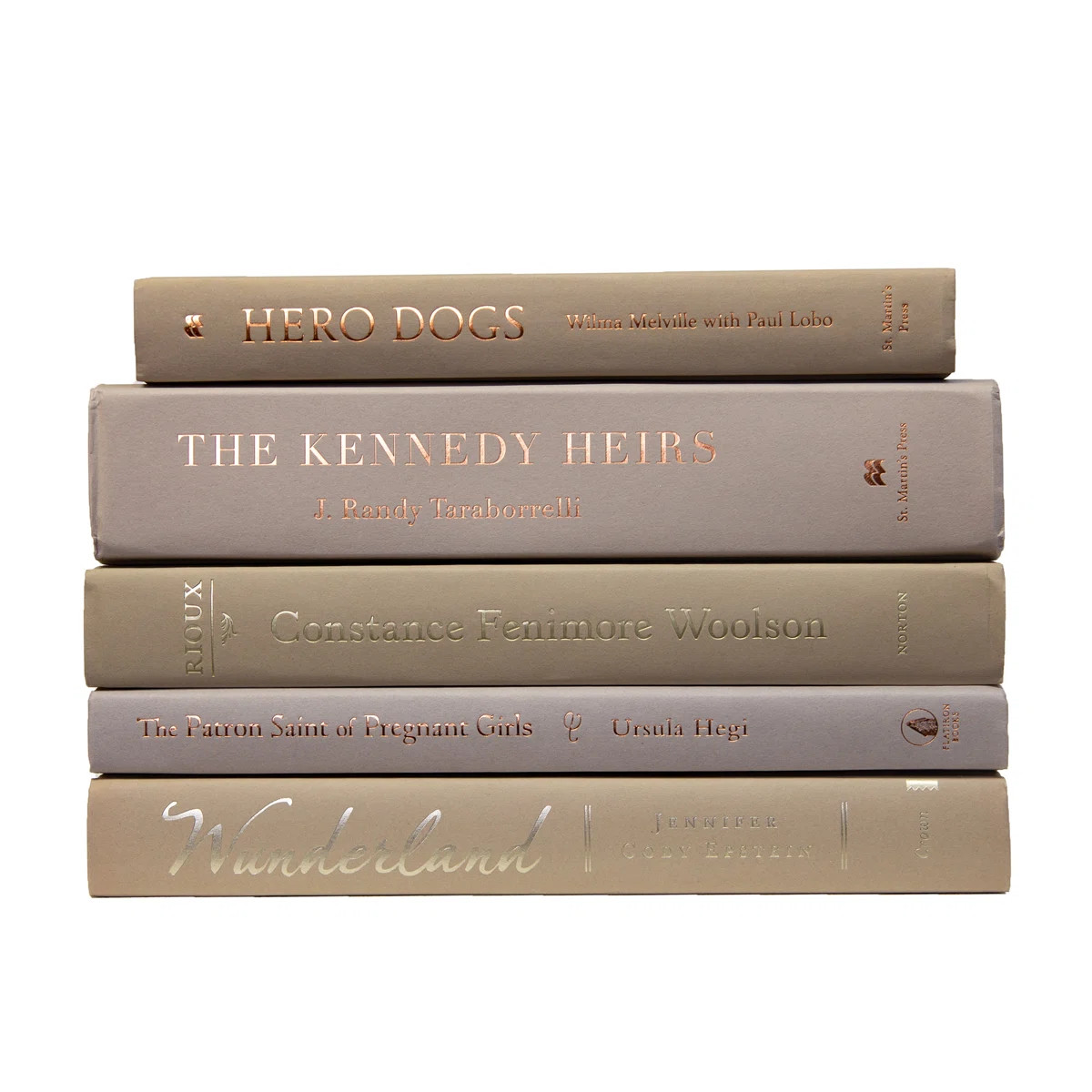 Hettye Decorative Books - Driftwood Book Stack - 5 Tan Books | Wayfair North America