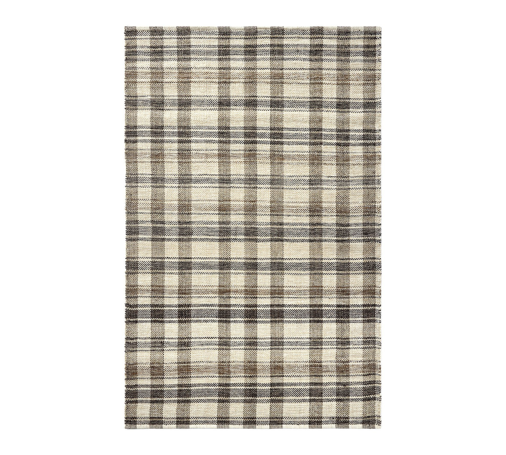 Archer Plaid Handwoven Wool Rug | Pottery Barn (US)