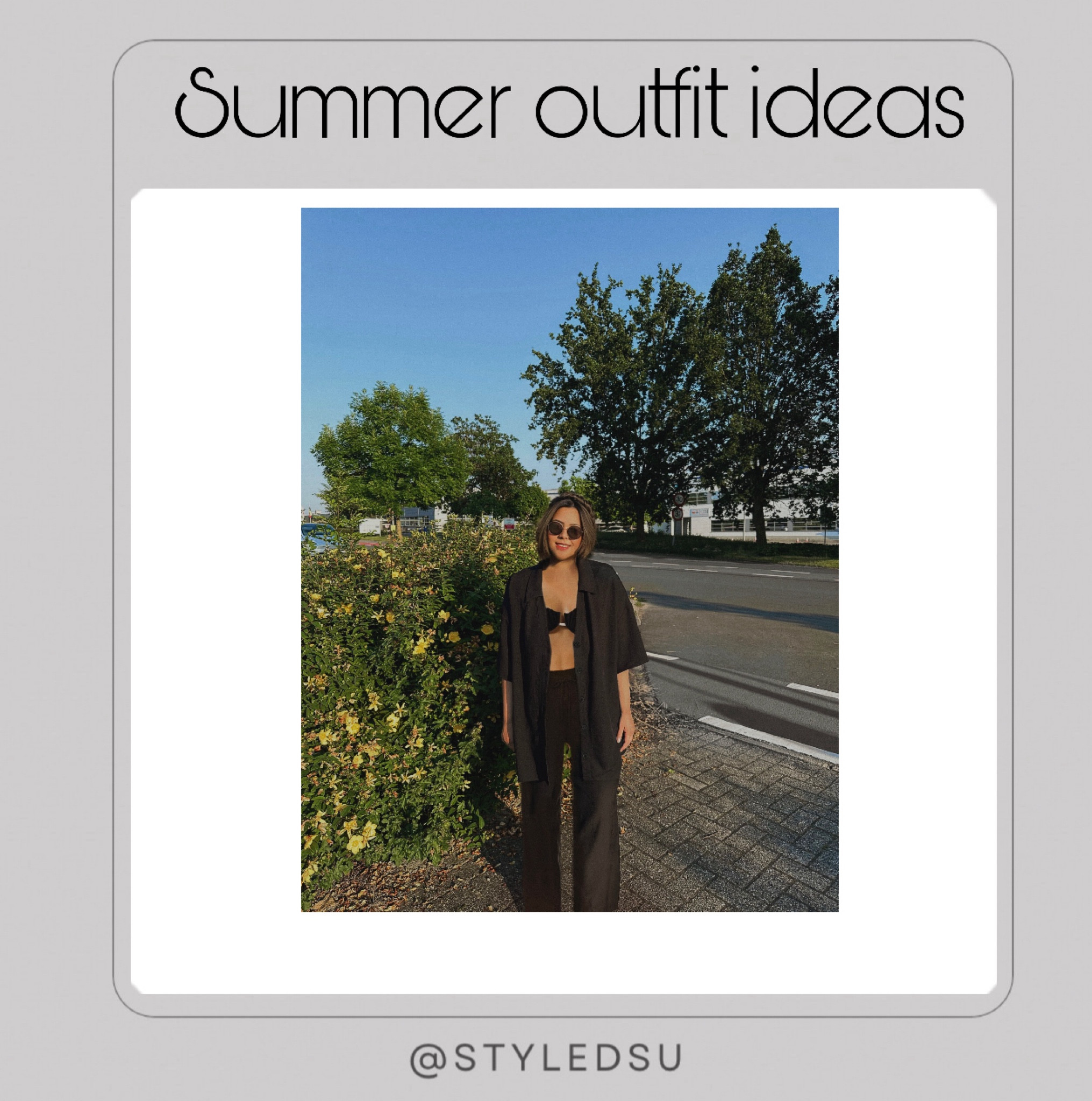 X Olivia Culpo Petal Bikini Top in Black Terry Rib. 
Revolve bikini top. 
Black bikini top. 
Black button up shirt. 
Black summer pants. 
Black beach pants. Black Lenin pants. 
Sunglasses. 
checked out - change of scenery - this is ideal - pressing pause & screen - sea ya - on dnd - UV10 - spf 1000 - getaway - no complaints - the place to be - paradise? found. - chasing daylight - in my element - let go - clear skies - blue skies - no bad days. 

Echo in Gold Tort & Green
Otra

#LTKSummerSales #LTKSeasonal #LTKU #LTKSaleAlert #LTKFindsUnder50 #LTKStyleTip #LTKPlusSize #LTKTravel #LTKBaby #LTKFamily #LTKxNSale #LTKActive #LTKVideo #LTKOver40 #LTKHome #LTKMidsize #LTKParties #LTKFindsUnder100 #LTKBeauty #LTKFitness #LTKWorkwear #LTKSwim #LTKShoeCrush #LTKItBag #LTKBump #LTKKids #LTKMens #LTKWedding 

#LTKxNSale #LTKSummerSales #LTKSwim