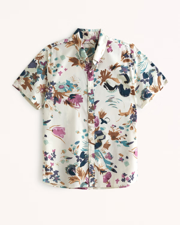 Performance Button-Up Shirt | Abercrombie & Fitch (US)