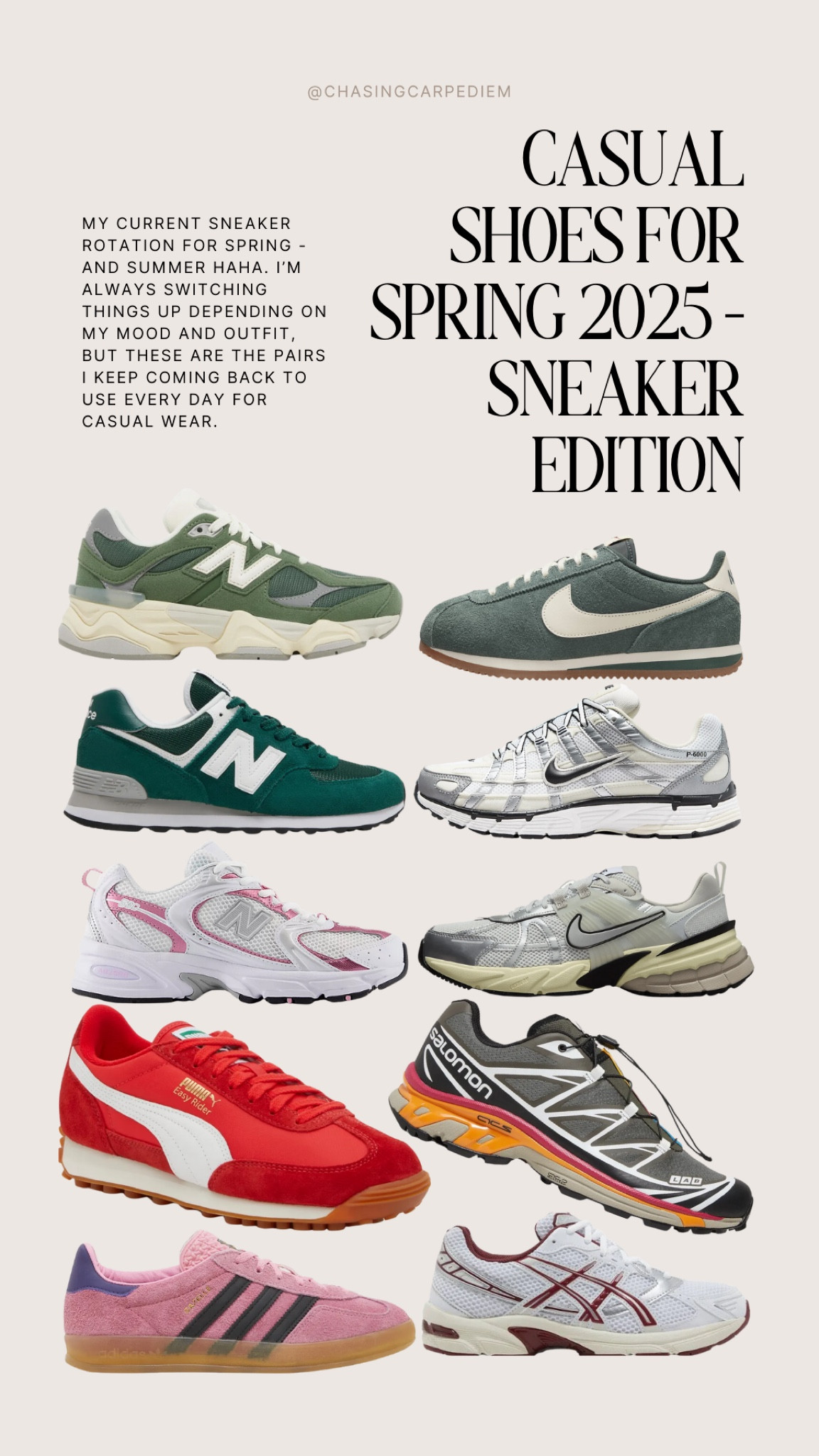 MY SPRING & SUMMER CASUAL SNEAKERS 2025 🤍👟✨

#LTKFindsUnder100 #LTKShoeCrush