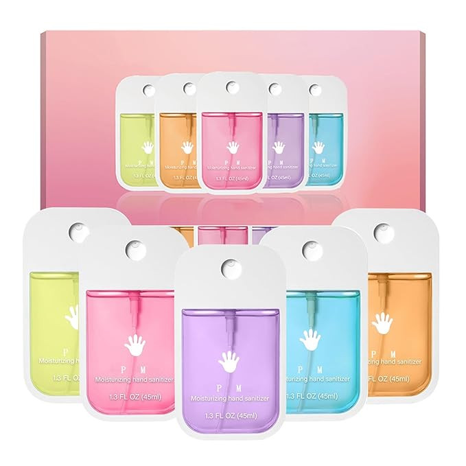 New 5 Pcs Moisturizing Hand Sanitizer,Portable Power Mist Quick-Dry Travel Size,Skin Moisturizer ... | Amazon (US)