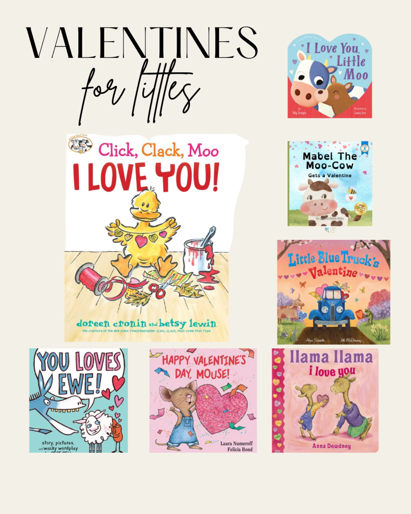 Valentines books for littles! 

Oh that’s Chelsey // Valentines books for littles // holiday books for kids // Valentine basket ideas for littles //  Amazon finds // farm Valentine books // fancy farmer finds 

#LTKKids #LTKFamily #LTKBaby