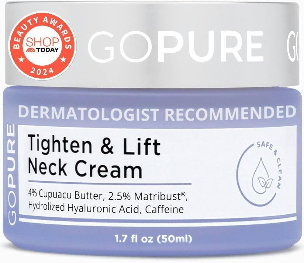 goPure Neck Firming Cream - Anti-Aging Neck Cream for Tightening and Wrinkles for an Even Skin To... | Amazon (US)