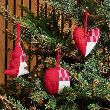 Marimekko Patchwork Ornaments - Set of 3 | West Elm (US)