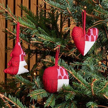 Marimekko Patchwork Ornaments - Set of 3 | West Elm (US)