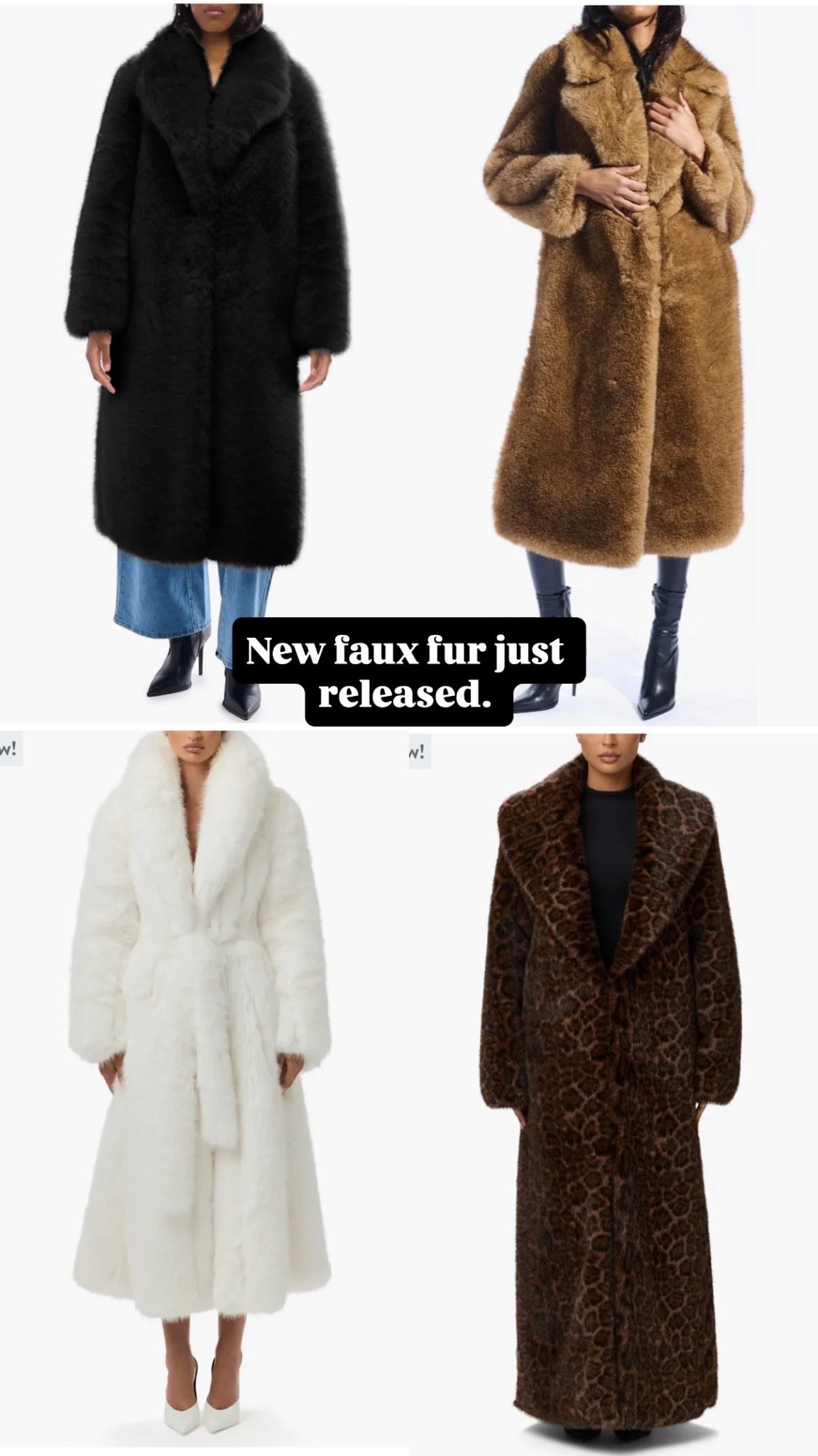New faux fur coats in Nordstrom. I'm usually a small or x small  

#LTKSeasonal