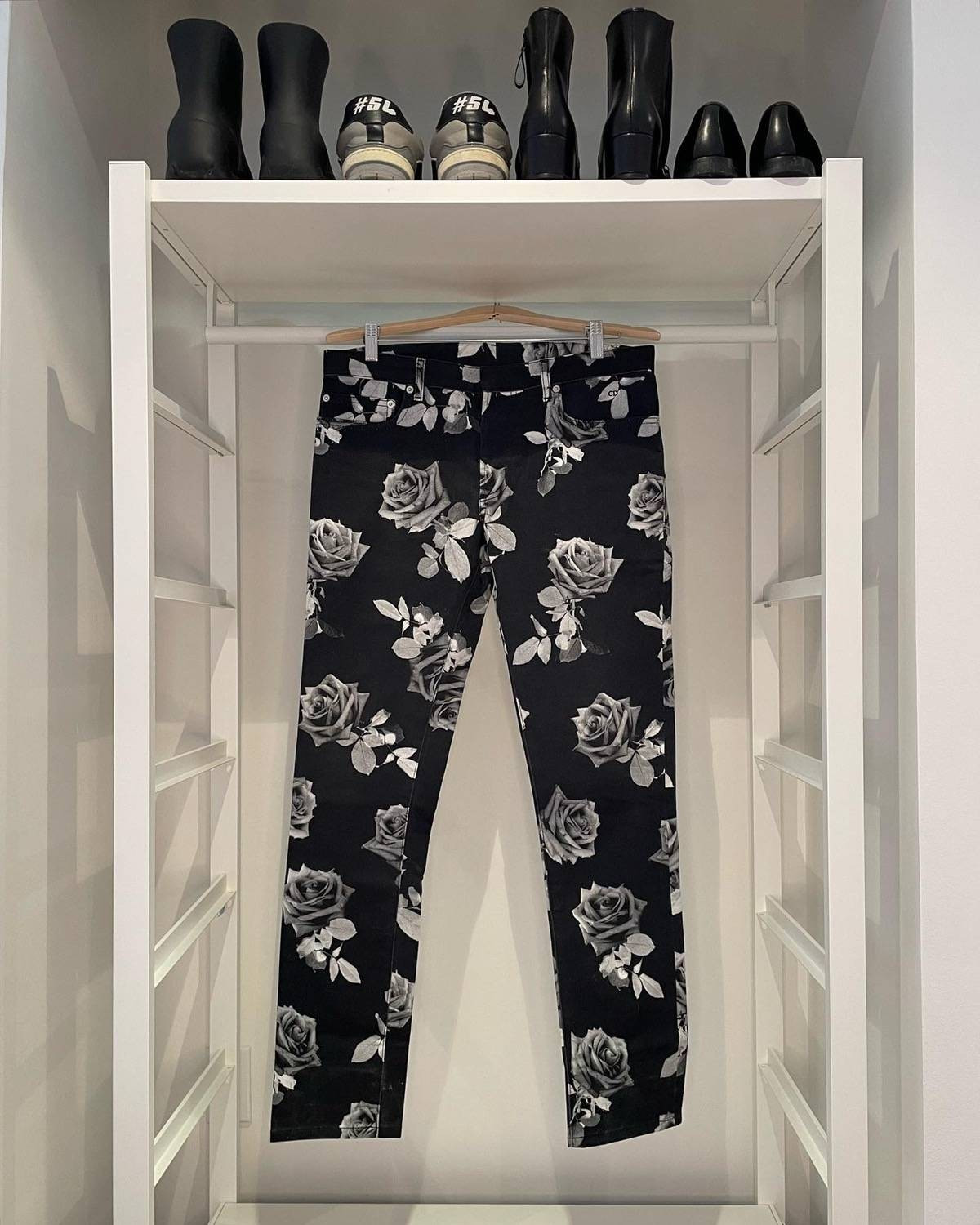 Dior Dior AW16 Runway Rose Floral Printed Denim Pants | Grailed | Grailed