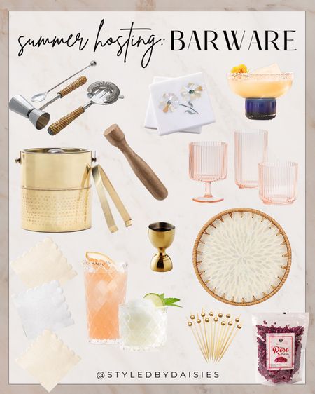 All of the barware you need to add to your outdoor bar for summer hosting this season! 

#barware

Summer bar ware. Summer hosting essentials. Summer entertaining essentials. Outdoor summer decor must haves. Outdoor bar essentials. Summer servware  

#LTKSeasonal #LTKHome #LTKFindsUnder100