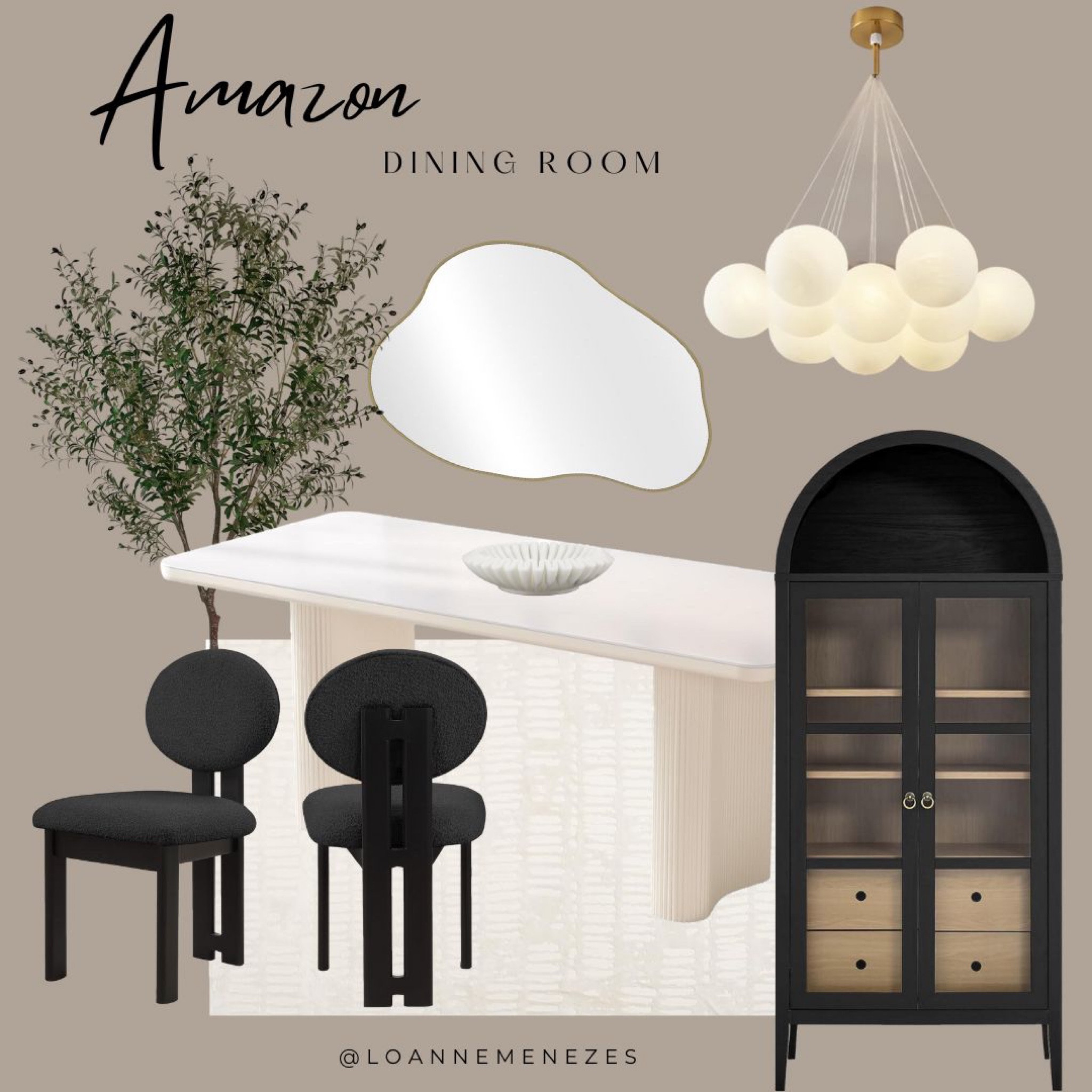 Warm modern Amazon dining room 

#LTKhome