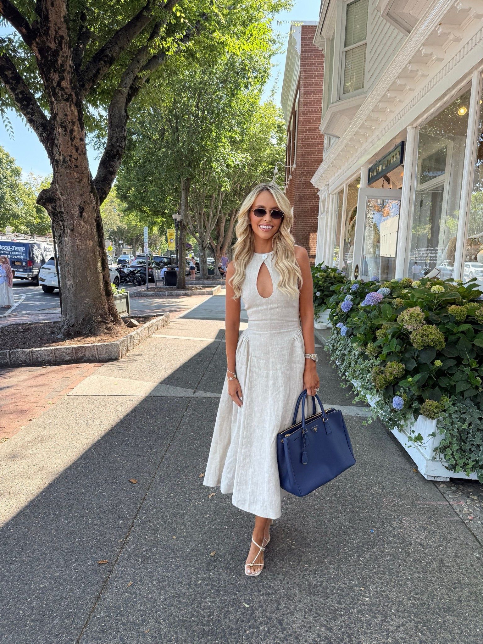 Calling all linen lovers! You need this dress it’s so cute and comfy. Love that I can wear it in the summer, fall and spring 🤎 paired it with Miu Miu sunglasses, Prada purse and dolce vita sandals. 
Wearing XXS #LTKSummer 

#LTKautumn #LTKSeasonal #LTKTravel