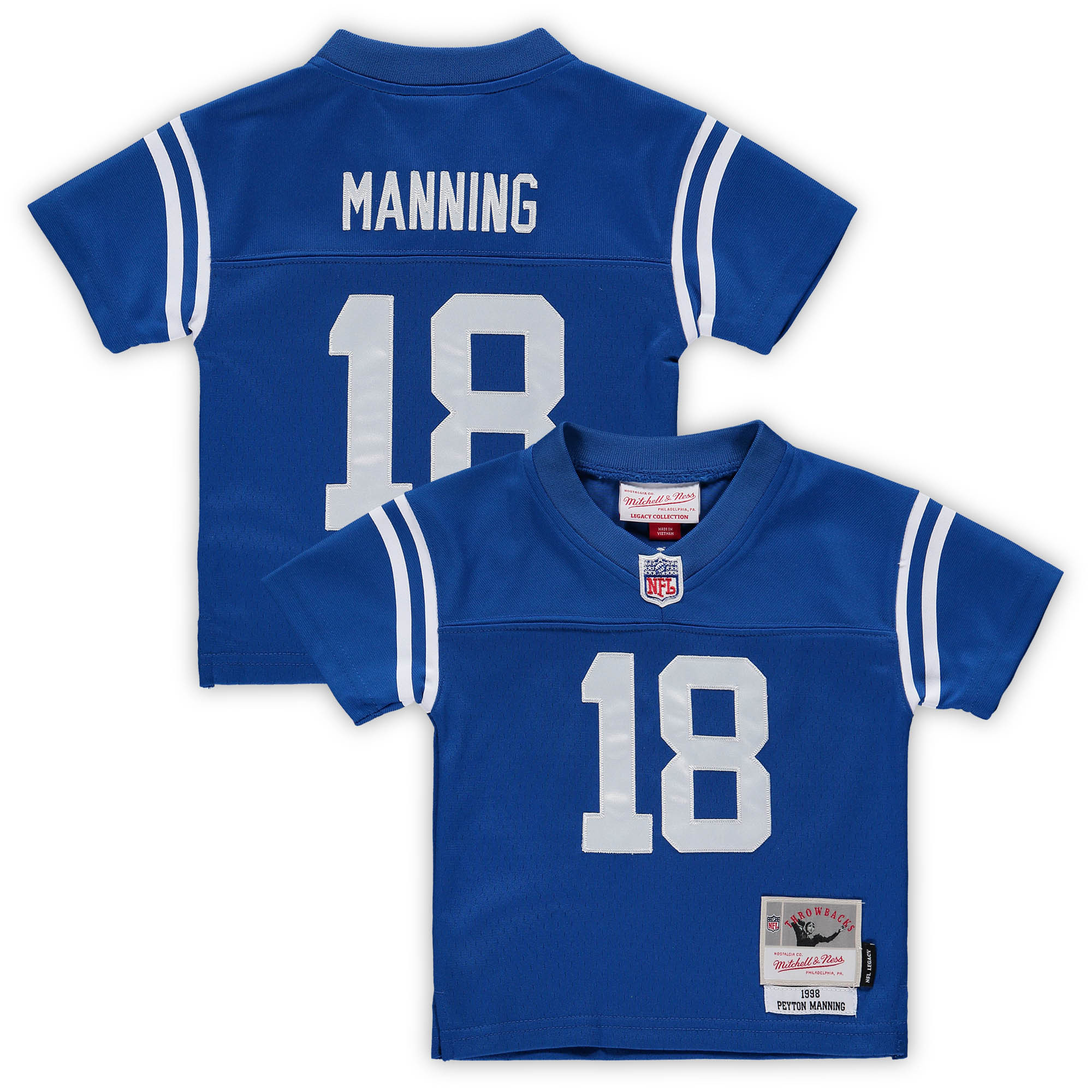 Infant Mitchell & Ness Peyton Manning Royal Indianapolis Colts 1998 Retired Legacy Jersey | Fanatics