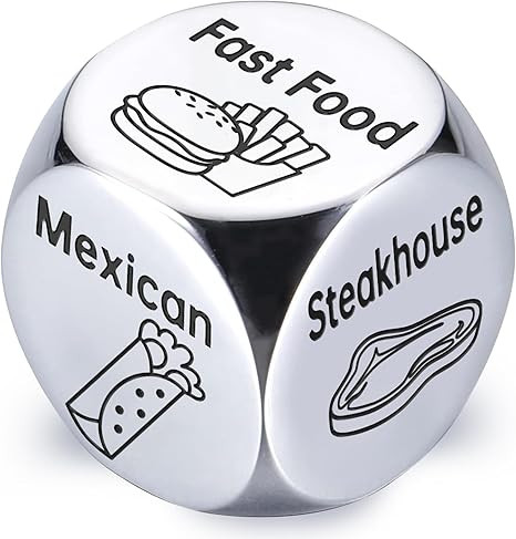 Stocking Stuffers for Men Women Adults: Steel Food Decision Dice Funny Gifts for Him Her Couple G... | Amazon (US)