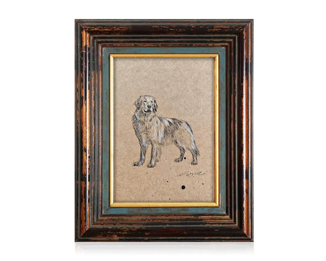 Handmade Charcoal Pet Portrait From Photo: Custom Dog Memorial Art - Etsy | Etsy (US)