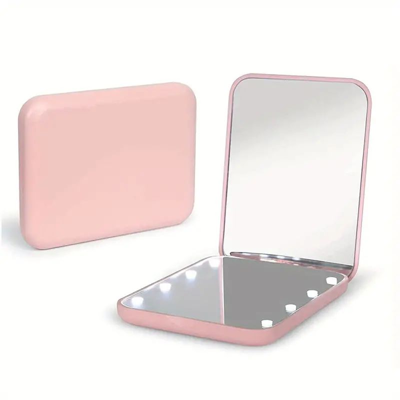 Pocket Mirror 1X/3x Magnified LED Mini Travel Makeup Mirror, Compact Mirror With Lights, Wallet M... | Temu Affiliate Program