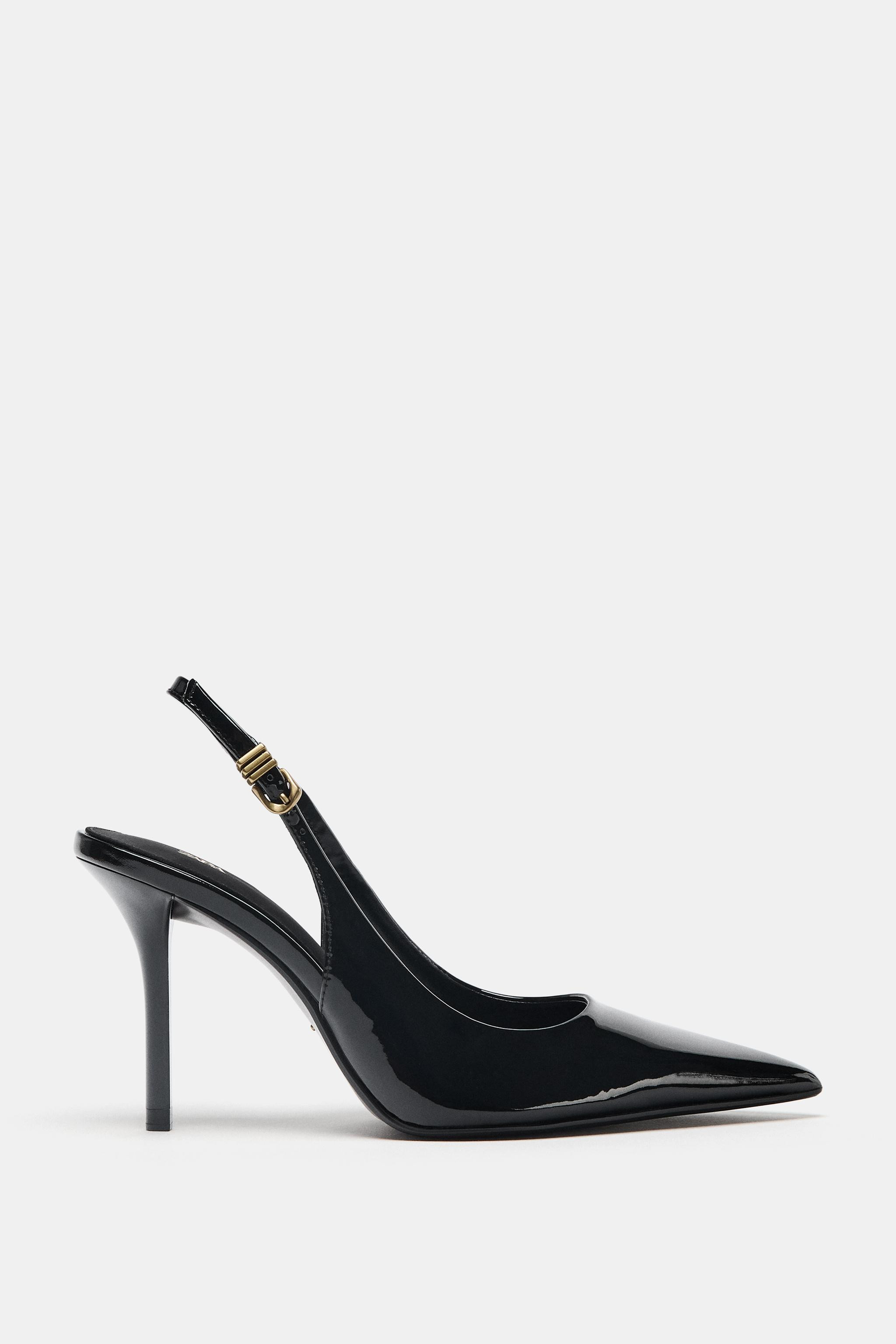 HEELED SHOES WITH METALLIC BUCKLE | Zara UK