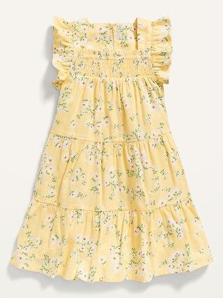 Fit & Flare Ruffle-Trim Floral Dress for Toddler Girls | Old Navy (US)