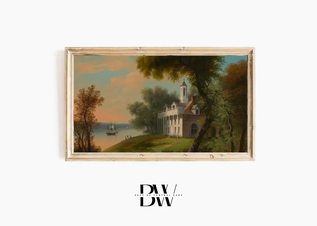 Frame TV Art Vintage Painting Grandmillennial Art Tv Wallpaper Frame TV Frames Frame TV Artwork -... | Etsy (US)