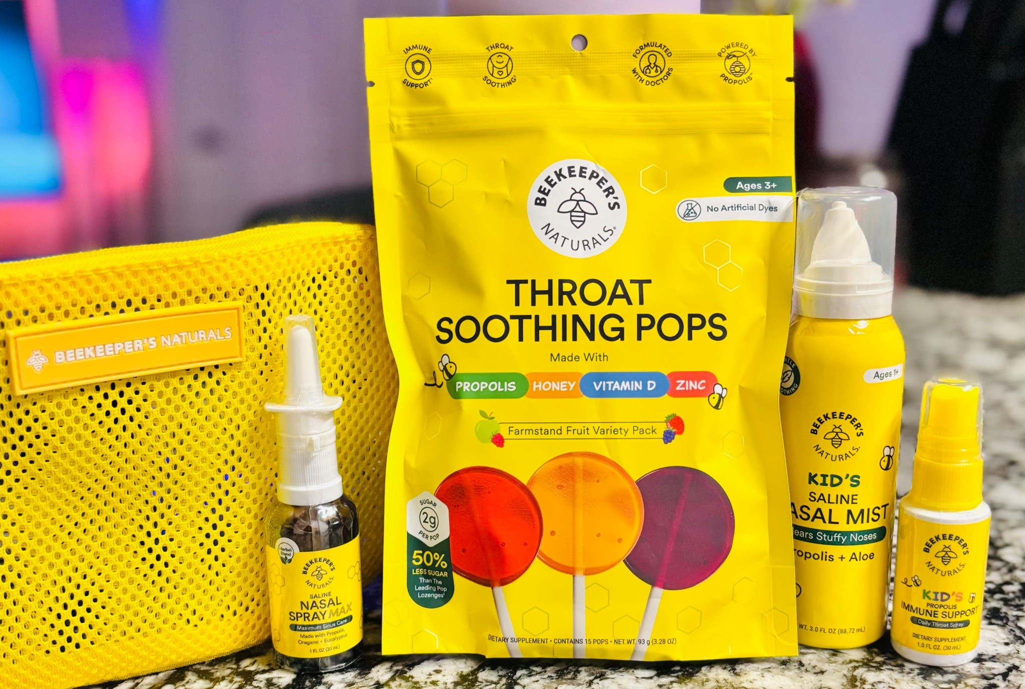 ✨BEEKEEPERS NATURALS✨🐝 

🐝 Kids Throat Soothing Pops 
🐝Kids Saline Nasal Mist 
🐝Saline Nasal Spray Max (adults) 
🐝Kids Propolis Immune Support Spray 

#LTKFamily #LTKSeasonal #LTKGiftGuide