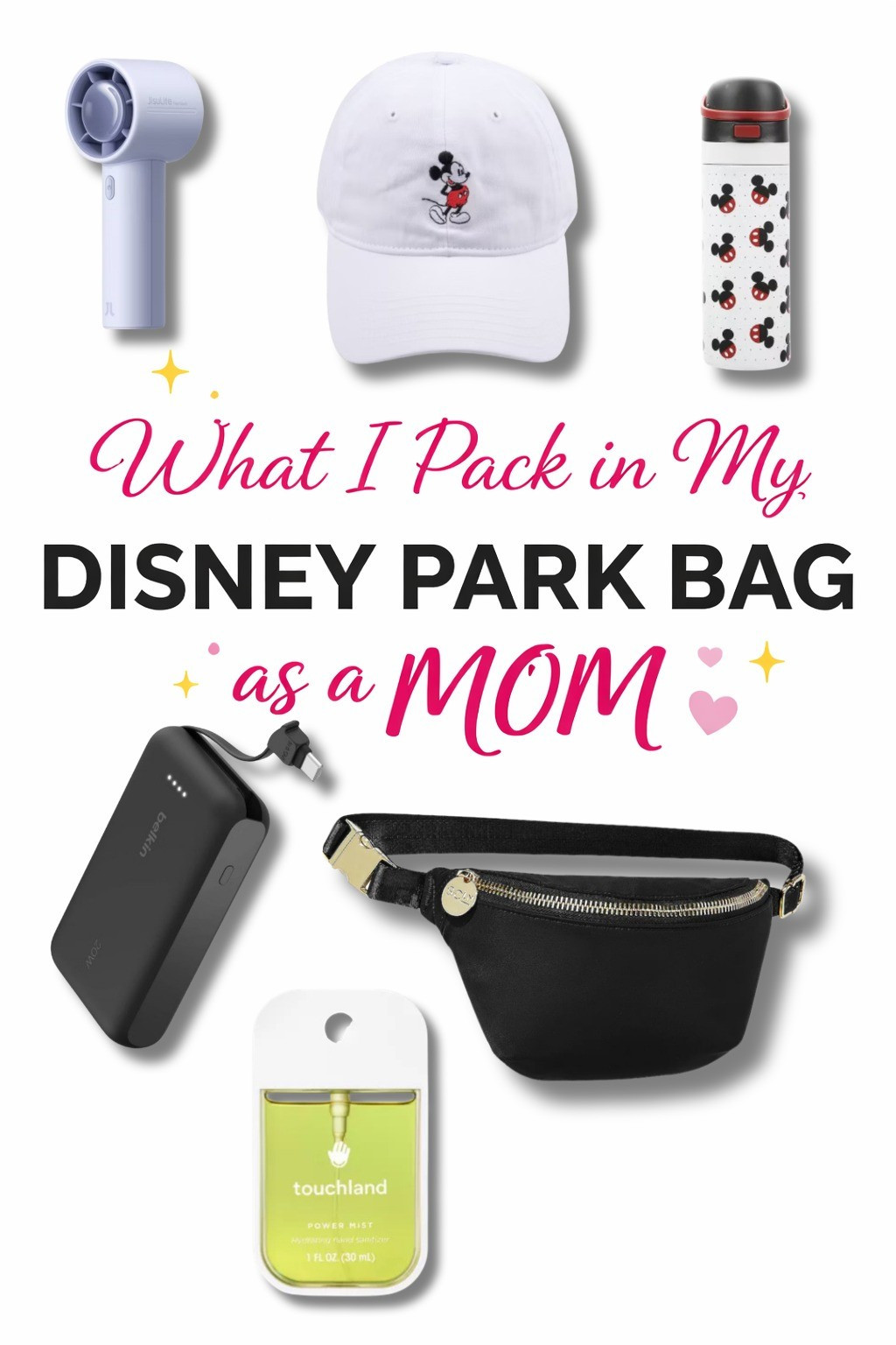 Cute Disney park bag essentials for moms featuring practical Disney must-haves for a long park day. I’m sharing what I pack in my Disney park bag to stay cool, comfortable, organized, and ready for the parks.

#LTKmomlife #LTKTravel