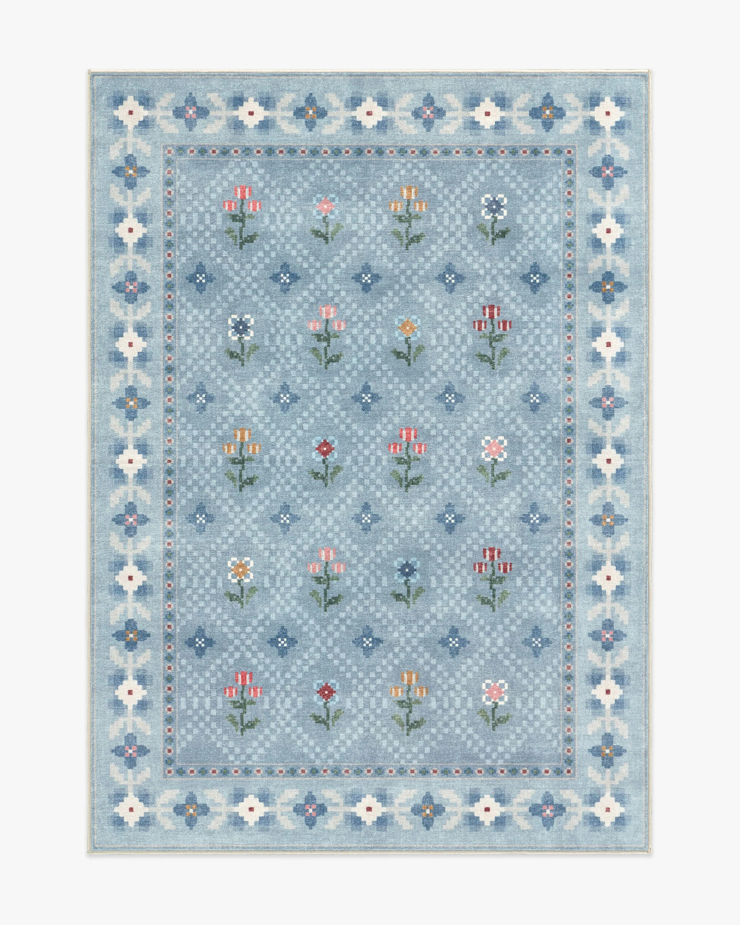 Ella Slate Blue Rug | Ruggable