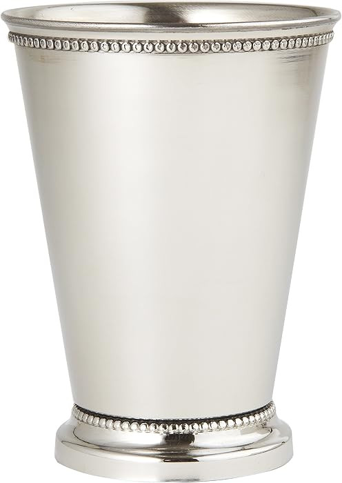 Elegance 90471 Beaded Mint Julep Cup, 4.5", Silver | Amazon (US)